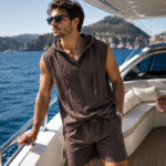 Men’s Summer Linen Two-Piece Set - Image 2