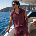Men’s Summer Linen Two-Piece Set - Image 3