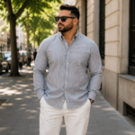 Striped Linen Shirt - Image 2