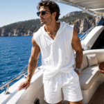 Men’s Summer Linen Two-Piece Set - Image 5