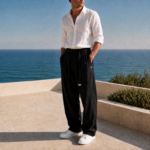 Wide-Leg Casual Pants - Image 2